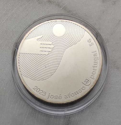 Portugal 5 Euro Base Metals Uncirculated Coin 2023 - Jose Afonso - Portuguese Musicians