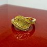 Diamond Yellow Diamond Ring in 18K Vermeil Yellow Gold Plated Sterling Silver. Image 6