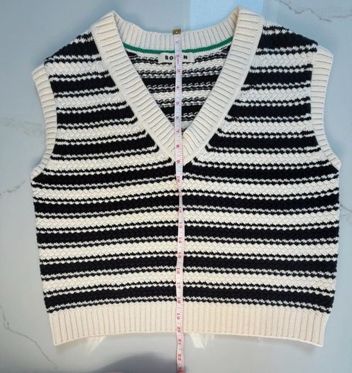 Boden stripy cotton vest size S