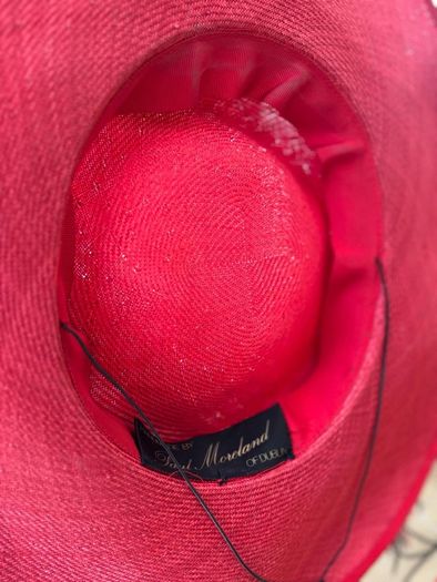 Ted Moreland of Dublin red and black occasion hat