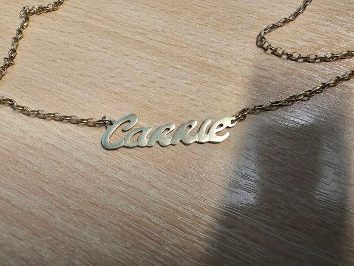 Gold name chain 9ct gold