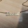 Gold name chain 9ct gold Image 2