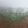 BOWL - Vintage - Green Glass - Dessert - Fruit Dish Image 3