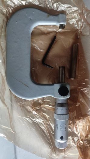 IN STOCK. Vintage USSR Micrometer MK 50-75mm (0.01mm) MIZ Caliber - New Old Stock NOS 1980