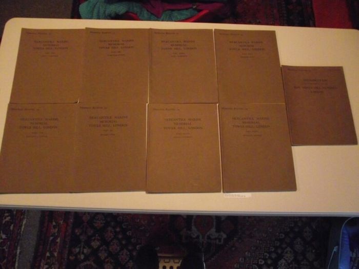 Memorial Register of The Mercantile Marine Memorial Tower Hill, London 1928 - Complete