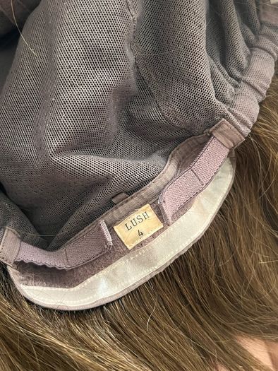 Human hair wig brown