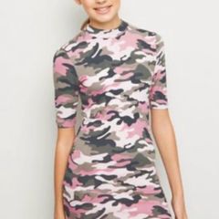 New Look girls mock-neck dress 10-11