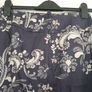 Skirt in dark purple with flower print Image 2