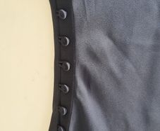 COS black satin bias cut dress