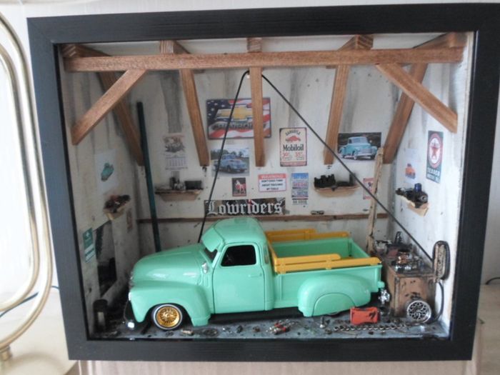 Model Car Garage Chevy 3100 Lowrider Pickup Unique Gift