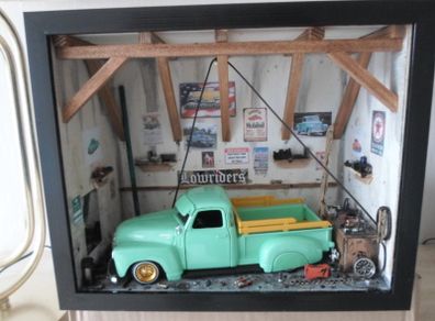 Model Car Garage Chevy 3100 Lowrider Pickup Unique Gift