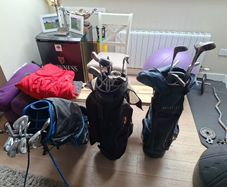 Golf clubs and bags