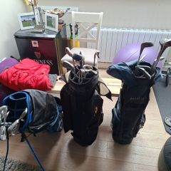 Golf clubs and bags