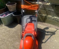 Flymo electric lawnmower