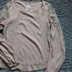 Light brown blouse  Size 10