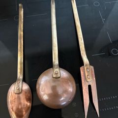 Vintage French Kitchen Utensils , THREE