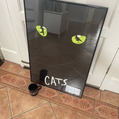 Vintage Cats The Musical 1990 Framed Poster, The Point Dublin Entrance Ticket and Mug