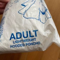 Reusable Plastic hooded poncho