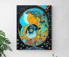 Original hand paint picture, painting by Strzala