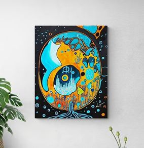 Original hand paint picture, painting by Strzala