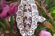 Antique Art Deco Marquise Diamond Ring 18ct Gold