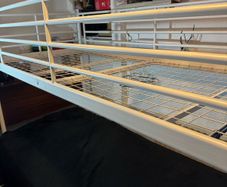 loft bed frame free with 2 single mattress