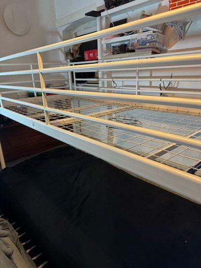 loft bed frame free with 2 single mattress