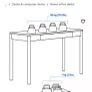 IKEA Tonstad dark oak veneer desk with drawer Image 7