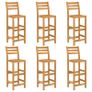 7 Piece Outdoor Bar Set Solid Acacia Wood Image 3