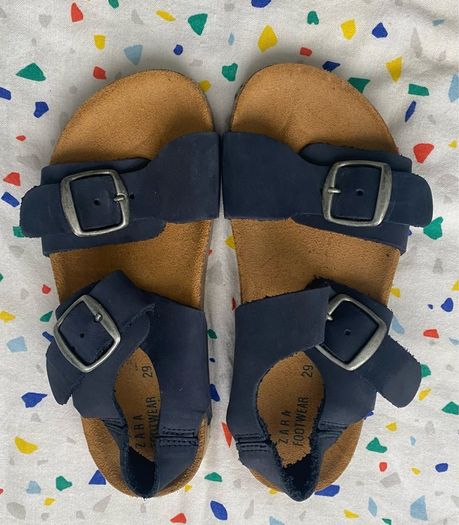 Like New: Boys Zara Leather Sandals (Size 11 Junior)