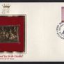 1981 Great Britain International Year for the Disabled Commemorative stamps with Gold Replica Stamp First Day Cover (FDC) Image 4