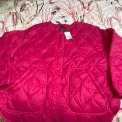 Primark quilted jacket - pink - size Large - brand new with tags