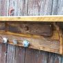 Rustic Floating Mantle / Shelf / coat rack Image 4