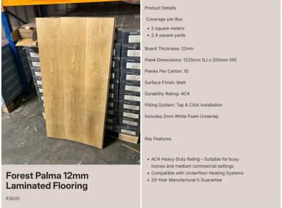12 mm Laminate flooring