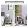3-Tier Side End Table Open Shelves Storage Coffee Book Magazine Desk Living Room (FREE POSTAGE) Image 5