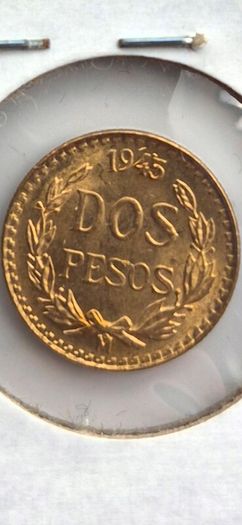 2 pesos gold coin