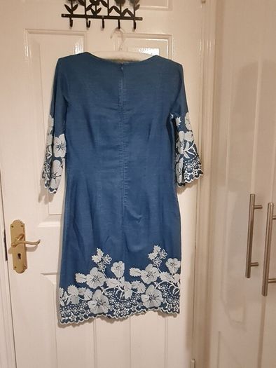 Pomodoro cotton embroidered dress