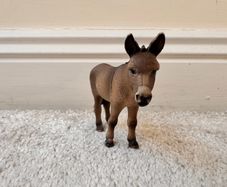 Schleich Donkey Burro Jenny Farm Animal Figure 2008 D-73527  approx. 8.5 cm. Used Please see photos