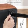 PU Leather Storage Ottoman Bench with Storage and Metal Legs Image 6