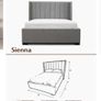 Super King Bed + Mattress (Ottoman Sienna) Diamond Furniture Image 3
