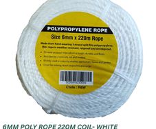 Mini Coil Rope- 6mm / 220m - White