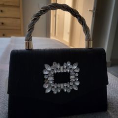 Black tie Evening Bag - Bessie London