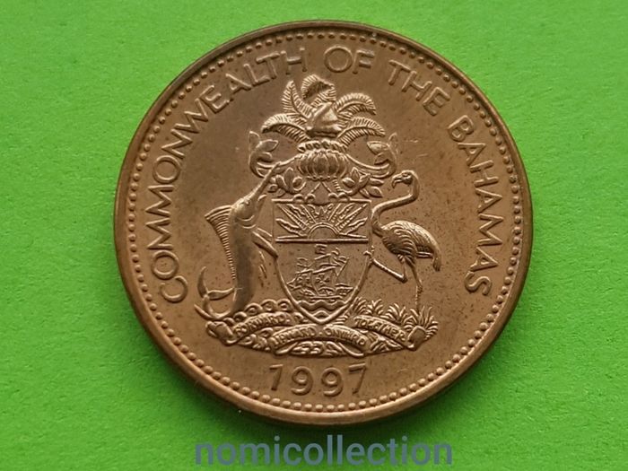 Bahamas 1997 year Uncirculated coin.