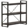 3-Tier Bookcase Black 90x30x80 cm Solid Mango Wood Image 8