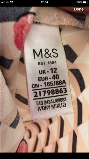 Ladies stunning M&S top size 12