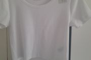 ladies teens short white top new with tags