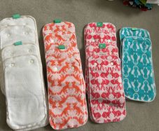 Cloth Nappy - Tots Bots Peenut 7 pads