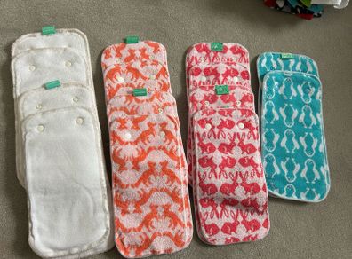 Cloth Nappy - Tots Bots Peenut 7 pads