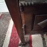 Antique oak sewing cabinet 1920s Image 9