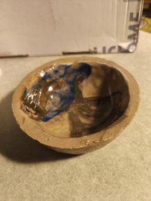 Pottery Trinket Dish May Green